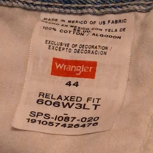 Wrangler Blue Jean Shorts Relaxed Fit - Picture 8 of 10